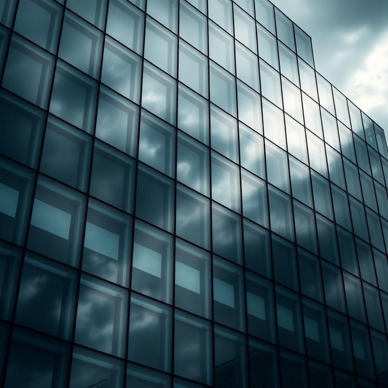 Facciata in vetro moderno
